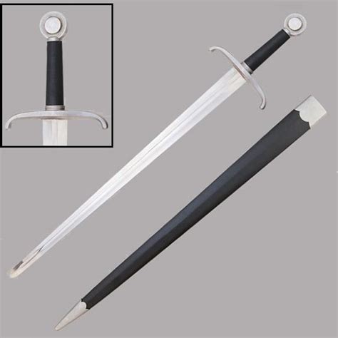 Royal Sentry Sword With Leather Scabbard-4F1-SI139119