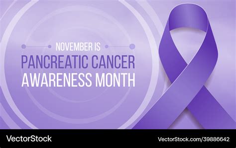 Pancreatic cancer awareness month concept Vector Image