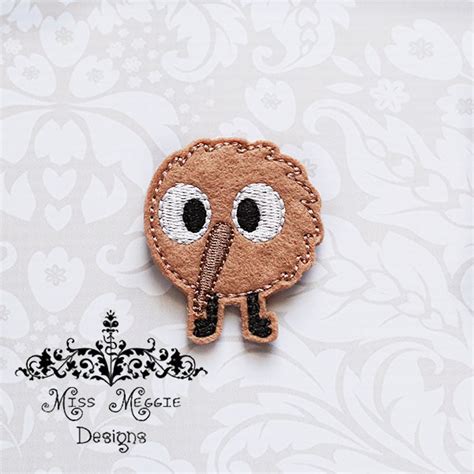 Cute Kiwi Bird feltie ITH Embroidery design file | Miss Meggie Designs