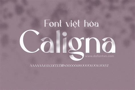 Font Caligna Việt Hóa - Font chữ hiện đại