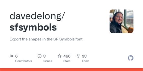 GitHub - davedelong/sfsymbols: Export the shapes in the SF Symbols font