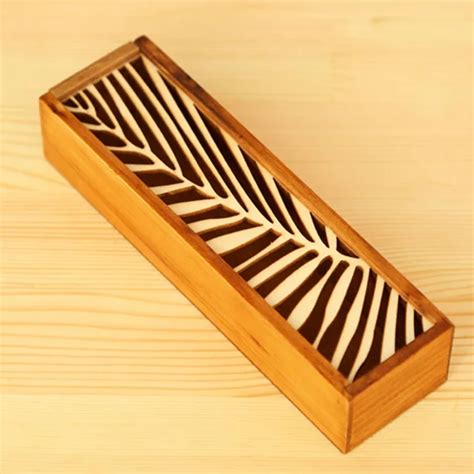 Hot 1pcs Hollow Wood Pencil Case Storage Box Creative Students Cute ...