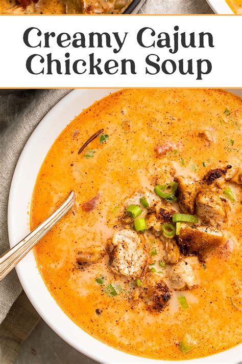 Creamy Cajun Chicken Soup - 40 Aprons