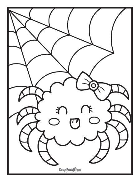 Printable Spider Coloring Pages – 30 Sheets - Easy Peasy and Fun