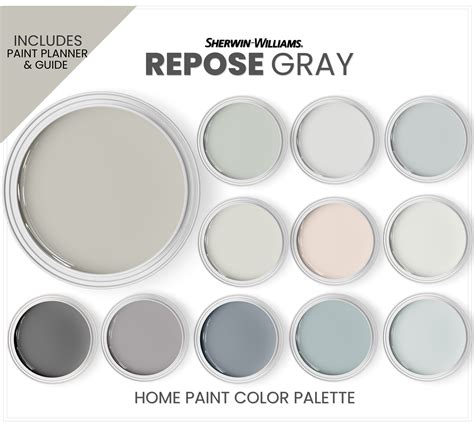 Sherwin Williams Repose Gray Coordinating Color for Whole - Etsy Canada