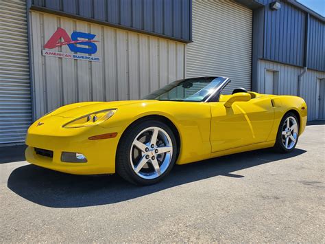 2005 Chevrolet Corvette Convertible - Yellow/Black | American Supercars