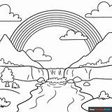 Landscape Coloring Pages Printable sketch template