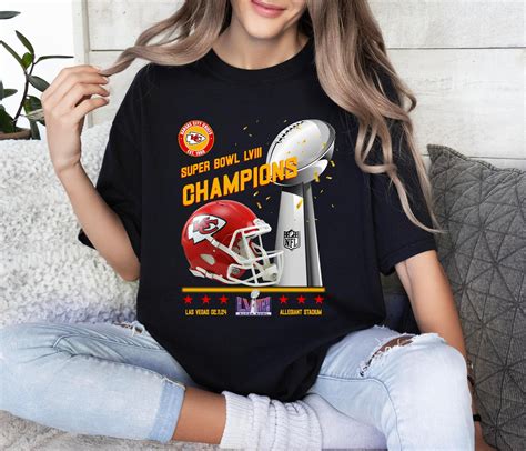 Kansas City T-Shirt, Chiefs T-Shirt 2024 Super Bowl LVIII Champions v4 ...