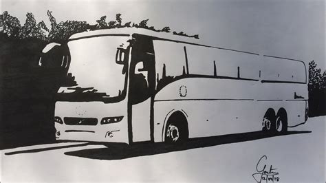 Tour Bus Drawing at PaintingValley.com | Explore collection of Tour Bus ...