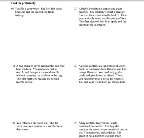 Solved Find the probability. 9) You flip a coin twice. The | Chegg.com