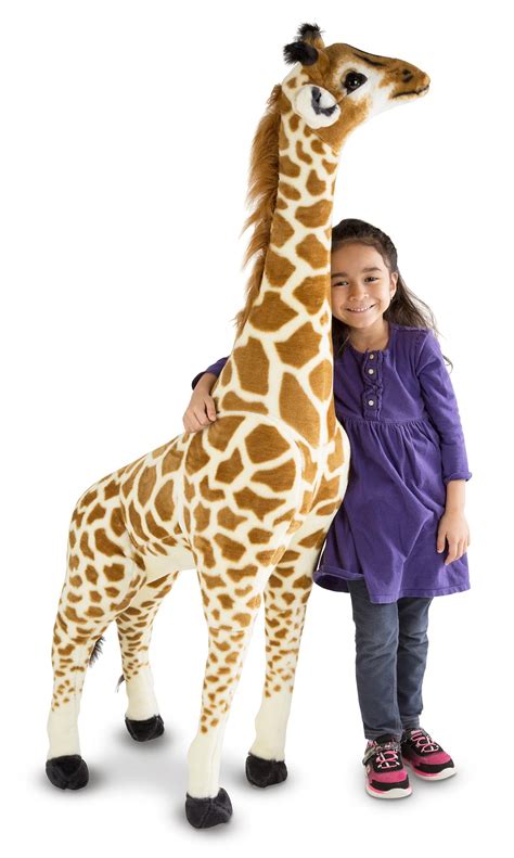 Amazon.com: Melissa & Doug Giant Giraffe, Playspaces & Room Decor, Lifelike Stuffed Animal, Soft ...