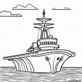 Aircraft Carrier At Sea Coloring Page  Pagescom sketch template
