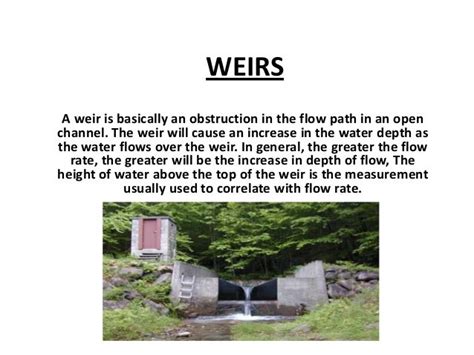 Weirs