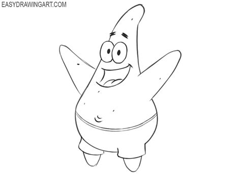 How to Draw Patrick Star - Easy Drawing Art