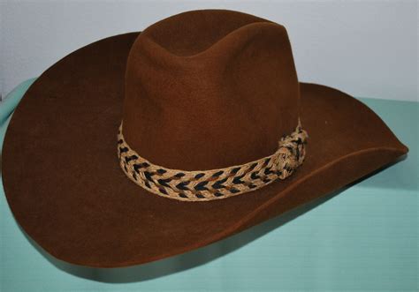 Stetson Westerner BROWN Cowboy Hat Braided Trim very nice 6? Used | eBay