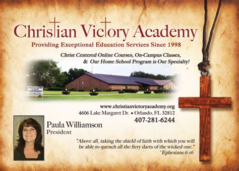 Christians In Business - Christian Victory Academy - Details