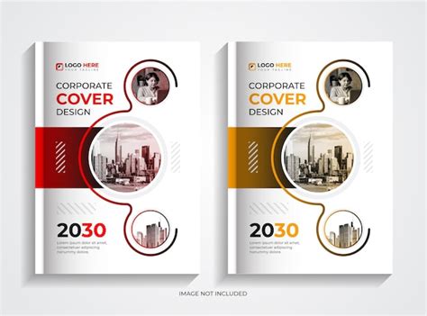 Premium Vector | Creative Profesional Corporate Book Cover Design Set