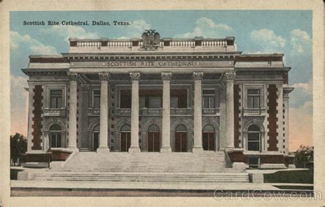 Scottish Rite Cathedral Dallas, TX Postcard