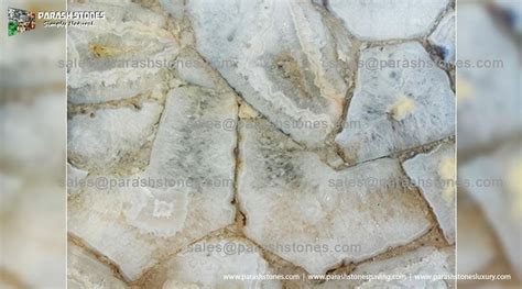 White agate slab tiles & surface manufacturer - best price on door delivery