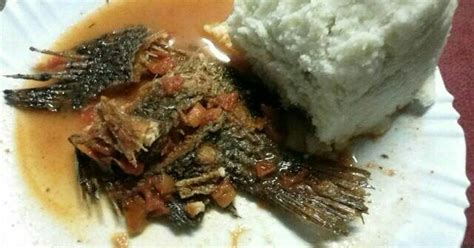 Stewed fish served with Ugali Recipe by Mary Ademba - Cookpad