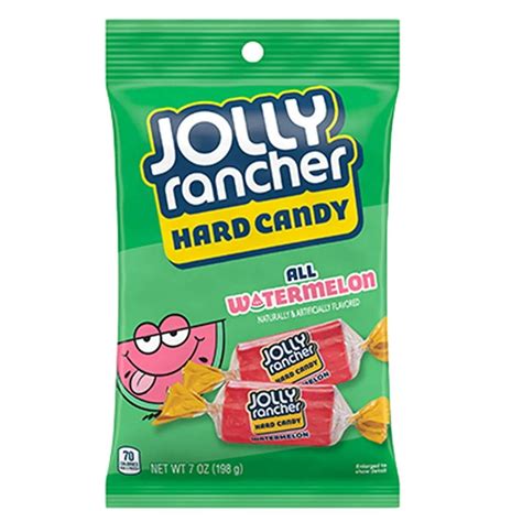 Jolly Rancher All Watermelon Hard Candy 7 Oz Bag - Walmart.com - Walmart.com