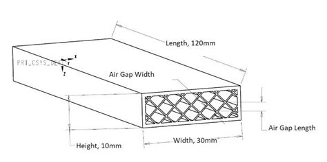 Specimens outer dimensions and rectangular infill pattern. | Download ...