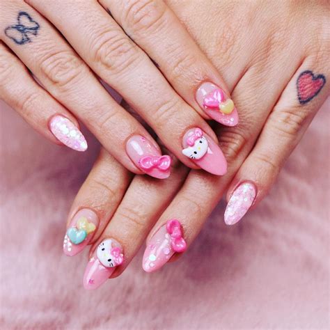 Hello Kitty Nails | Hello kitty nails art, Hello kitty nails, Hello nails