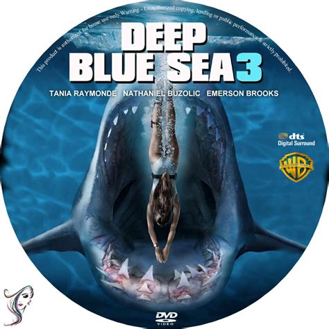 Deep Blue Sea 3 (2020) R0 Custom DVD Cover & Label - DVDcover.Com