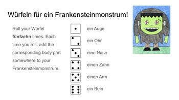 Frankenstein & Body Parts Drawing Activity by Frau Leonard | TPT