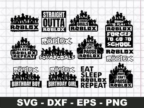 Roblox Cricut SVG Bundle Vector Silhouette PNG | Vectorency