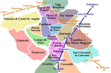 Rome Italy Metro Map - World Of Light Map