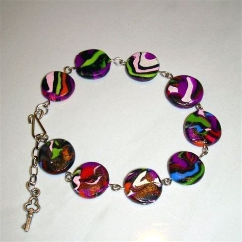 Polymer Clay Bracelet · A Clay Bead Bracelet · Jewelry Making and ...