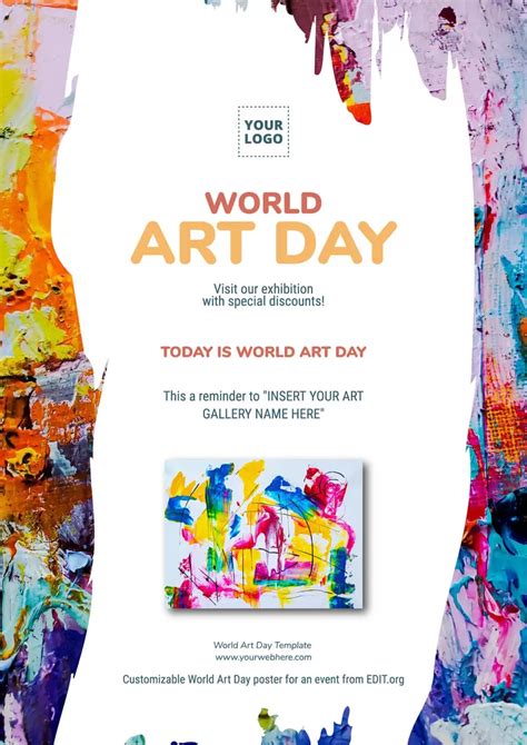 Customize a World Art Day Poster Templates Online