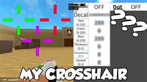 My Crosshair Settings | How to Customize your Crosshair (Counter Blox) | Custom, Save, Roblox