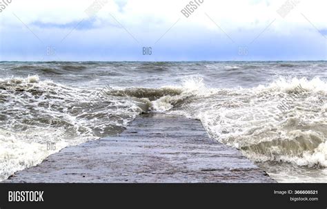 Pier During Storm On Image & Photo (Free Trial) | Bigstock