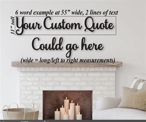 Wall Quotes, Custom Wood Words by total width span of phrasing ...