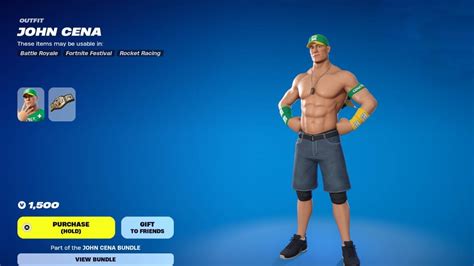 Fortnite John Cena Guide: How to Get the WWE Skin, Emotes, & Cosmetics ...