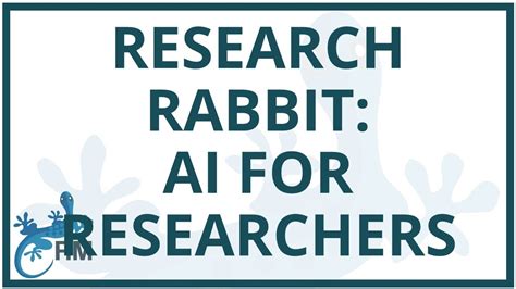 Research Rabbit | AI for Researchers - YouTube