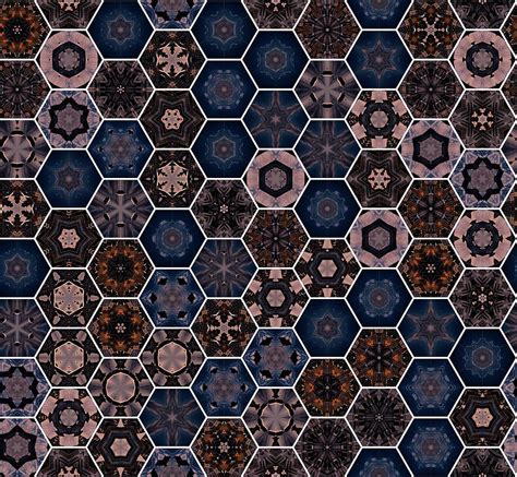 Hexagon Pattern for Apparels Digital Art by Tin Tran - Fine Art America