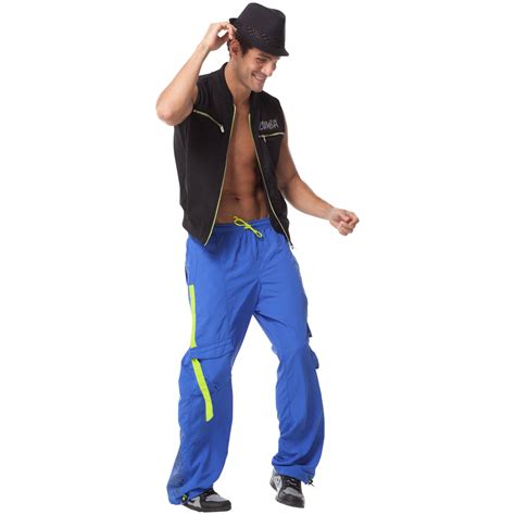 ZUMBA MEN JUMP AND JIVE CARGO PANTS, BLUE, XL, , UNISEX , FUN PANTS! | eBay