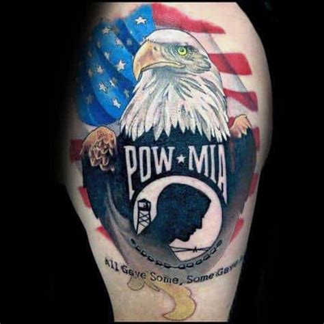 30 POW MIA Tattoo Designs For Men - Veteran Ink Ideas