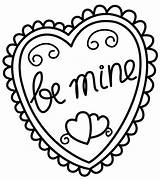 Cute Valentine Heart Coloring Page  Free Printable Pages For Kids sketch template