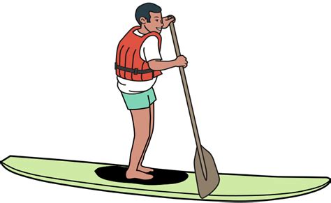 Stand Up Paddleboard - Colour Remix - Openclipart