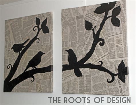 The Roots of Design: DIY Newspaper Art