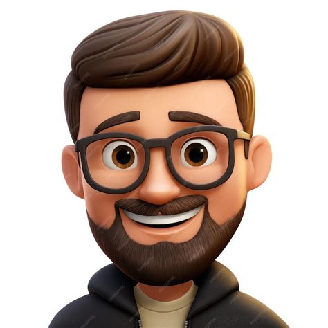 Premium Photo | Memoji happy man on white background emoji