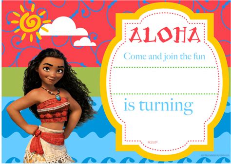 Free Printable Moana Birthday Invitation | DolanPedia Invitations Ideas