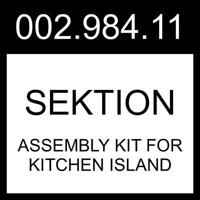 IKEA SEKTION ASSEMBLY Kit For Kitchen Island 002.984.11 $68.99 - PicClick