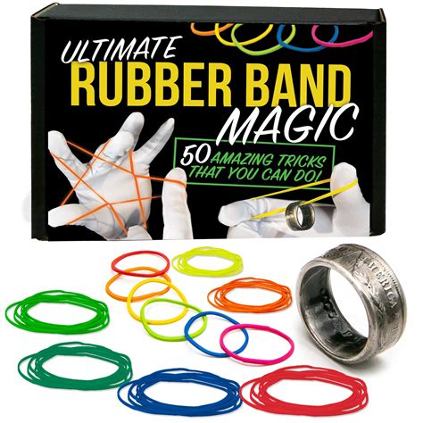 50 Astonishing Magic Tricks with Rubber Bands Kit – Magic Makers