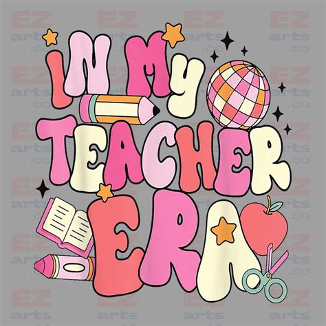 In My Teacher Era Png Teacher Png Retro Teacher Era Png - Etsy