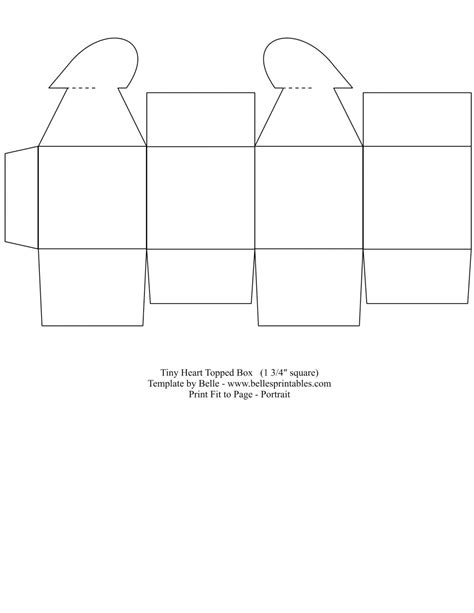 Diy Favor Box Template Printable - Printable Templates Free